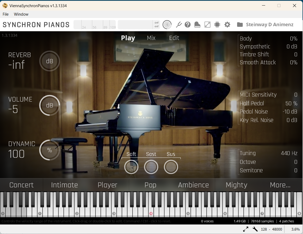 Vienna Symphonic Library VSL Steinway D Full Library